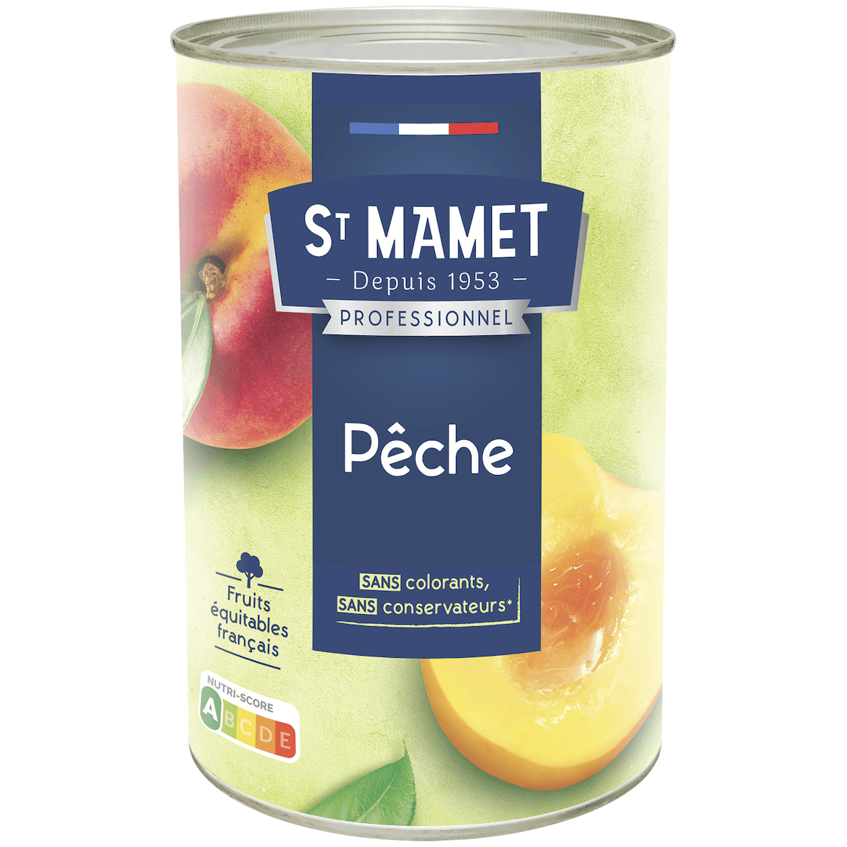 PECHES PAVIE DEMI FRUITS BOITE 5/1