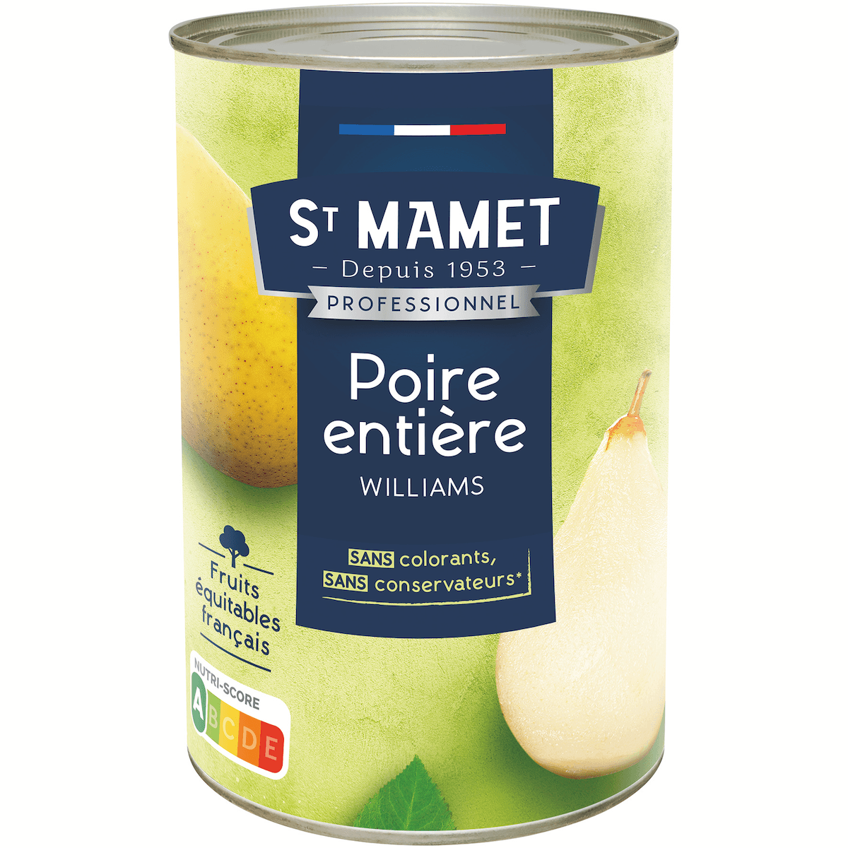 POIRES WILLIAMS ENTIERES PELEES AU SIROP BTE 5/1