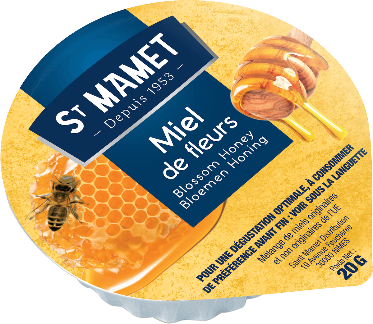 MIEL LIQUIDE - 120 COUPELLES ALU DE 20G