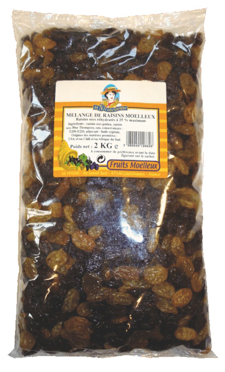 MELANGE RAISIN MOELLEUX - 1KG