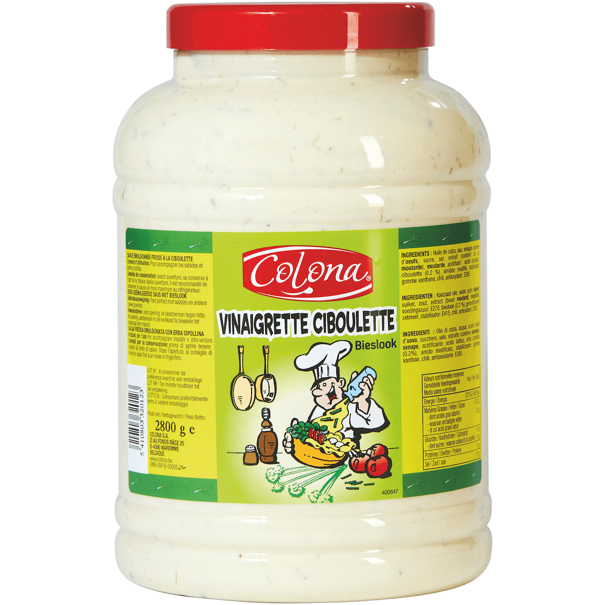 VINAIGRETTE CIBOULETTE COLONA 3 L PET