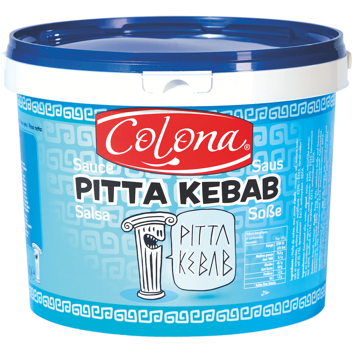 SAUCE PITTA SPEC. KEBAB COLONA 5 L SEAU