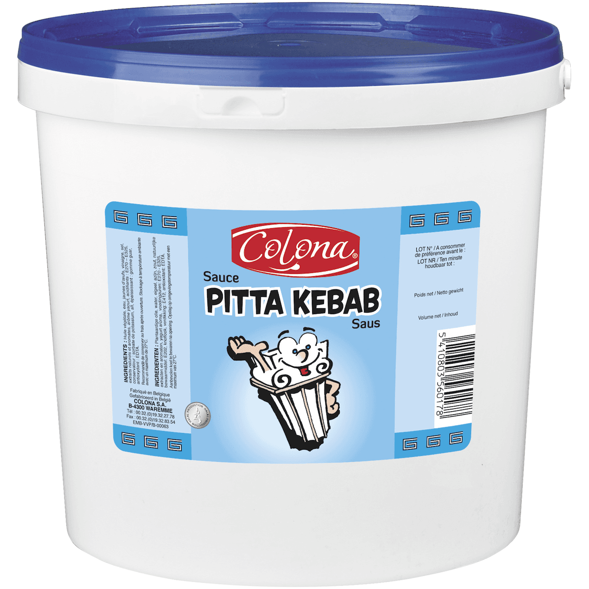 SAUCE PITTA SPEC. KEBAB COLONA 10 L SEAU