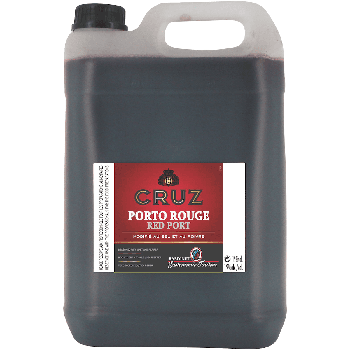 PORTO ROUGE MODIFIE 19%VOL BIDON 5L CRUZ
