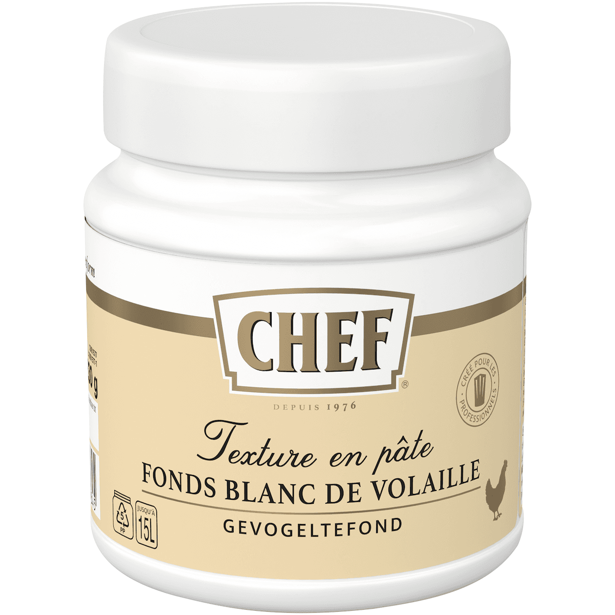 FONDS BLANC VOLAILLE PREMIUM - POT 630 POUR 9 A 15L