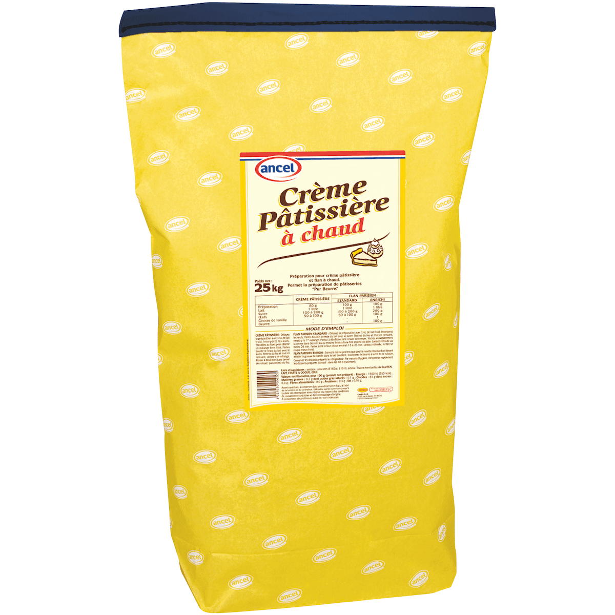 PREPARATION POUR CREME PATISSIERE A CHAUD  SAC 25KG