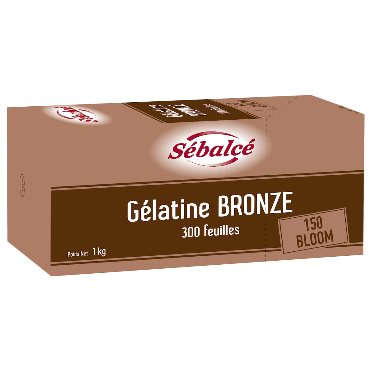 GELATINES BRONZE 300 FEUILLES ETUI 1KG