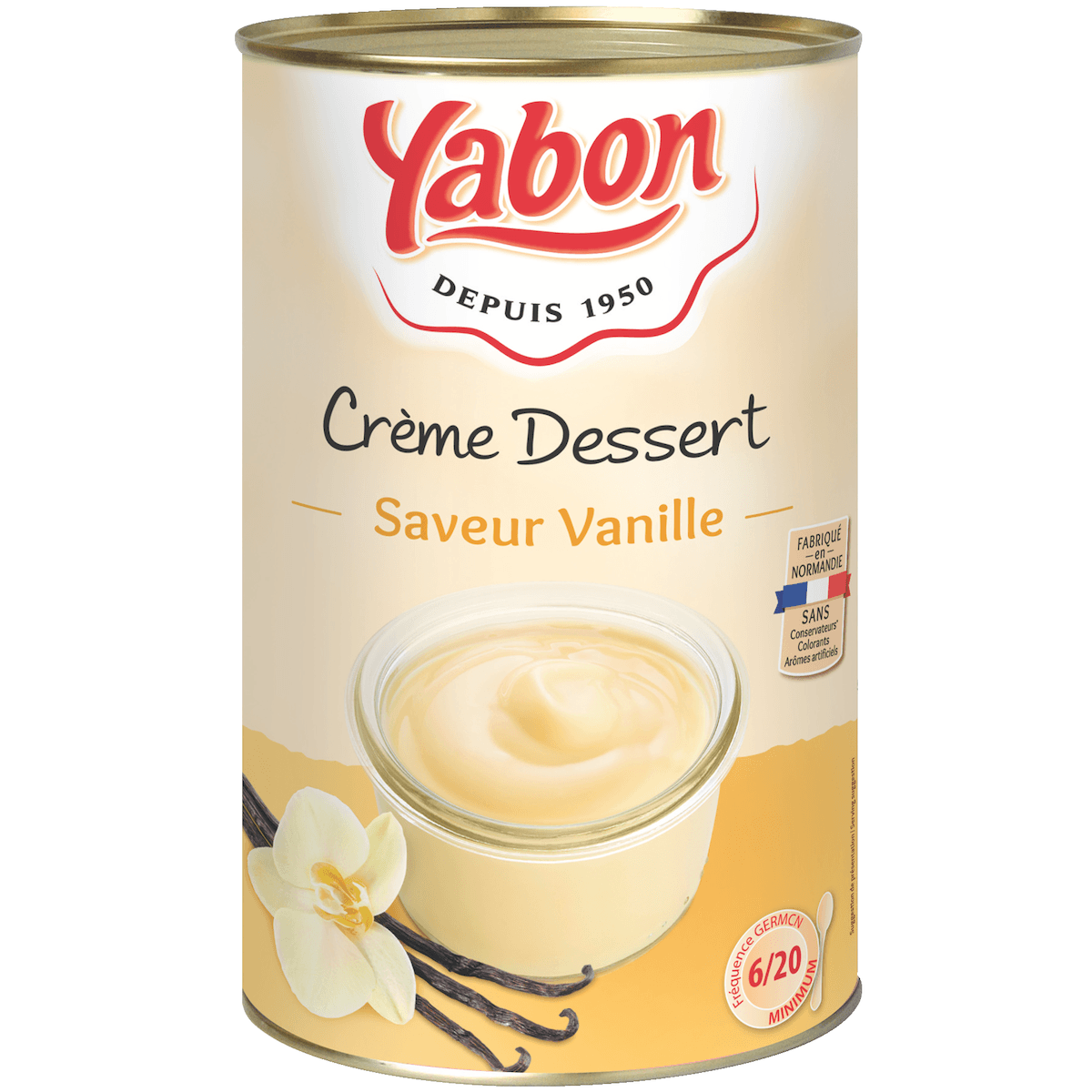 CREME DESSERT PARFUM VANILLE - BTE 5/1