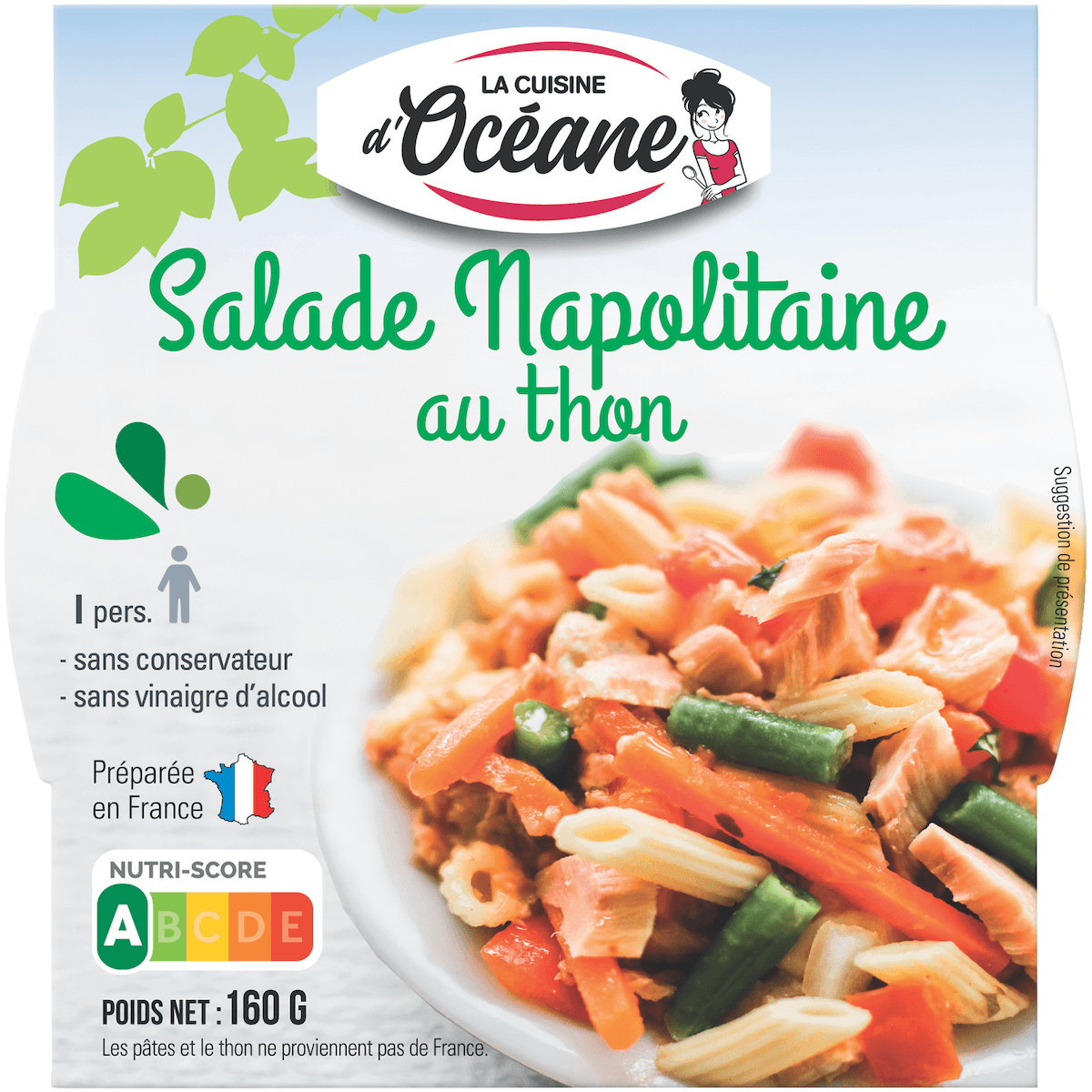 SALADE NAPOLITAINE AU THON - POT PLASTIQUE 160G