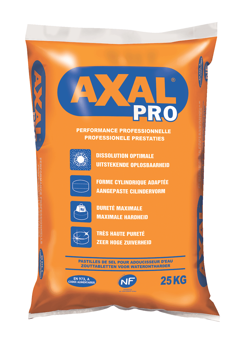 SEL POUR ADOUCISSEUR D'EAU AXAL PRO SAC 25KG