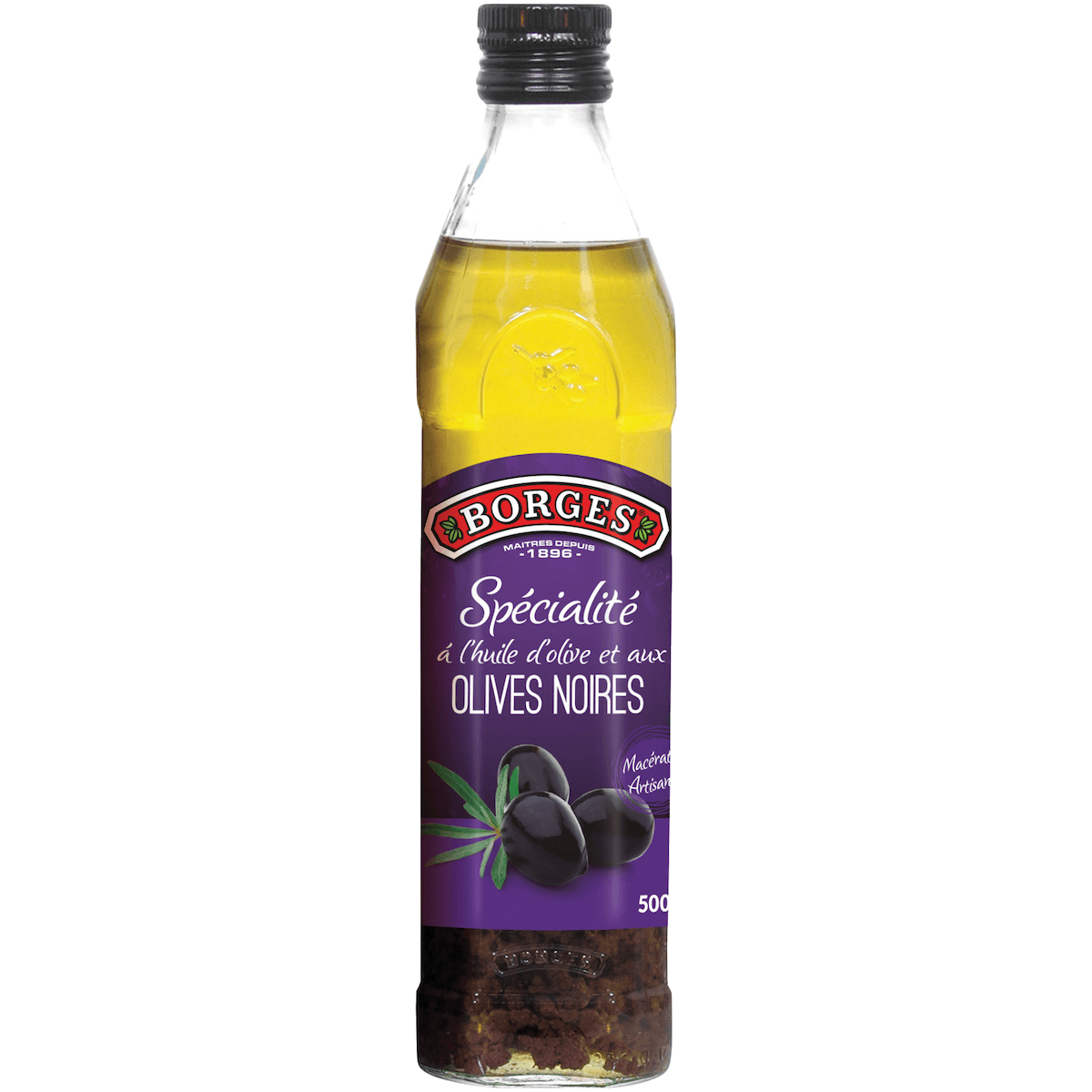 SPECIALITE A L'HUILE D'OLIVE ET AUX OLIVES NOIRES 500ML