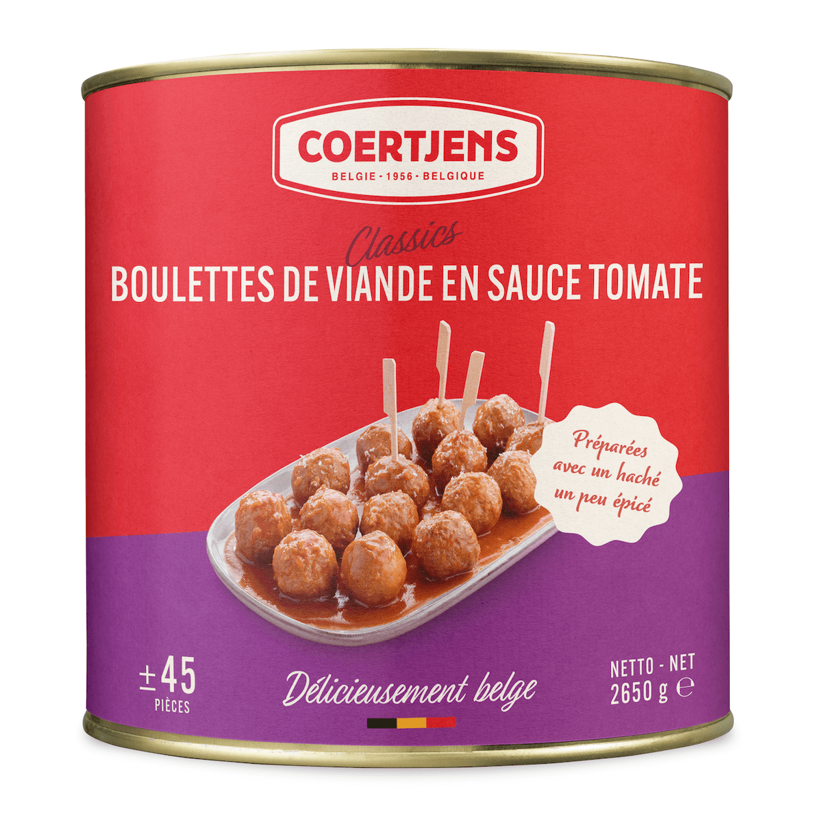 BOULETTE DE VIANDE SAUCE TOMATE 2.7KG