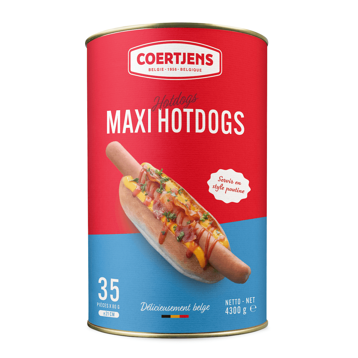 MAXI HOT DOG 35 PIECES - 4.3KG