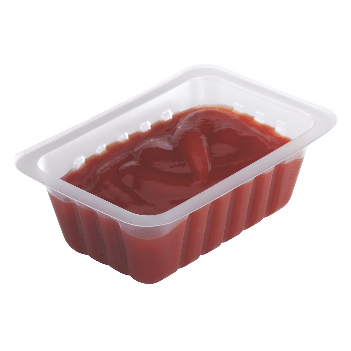 BARQUETTES TRANSLUCIDES (PS) 100CC -FOND PLAT - CAISSIPACK - SCT:500
