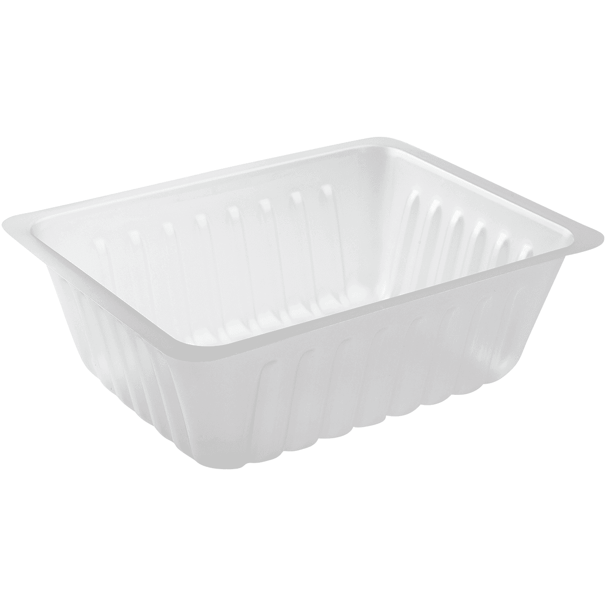 BARQUETTES TRANSLUCIDES (PS) 500CC - FOND PLAT -  CAISSIPACK - SCT:250
