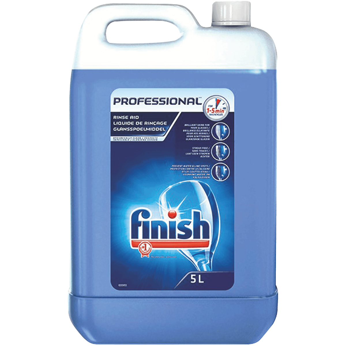 FINISH PROFESSIONAL RINÇAGE EXTRA HYGIÈNE BIDON 5 L