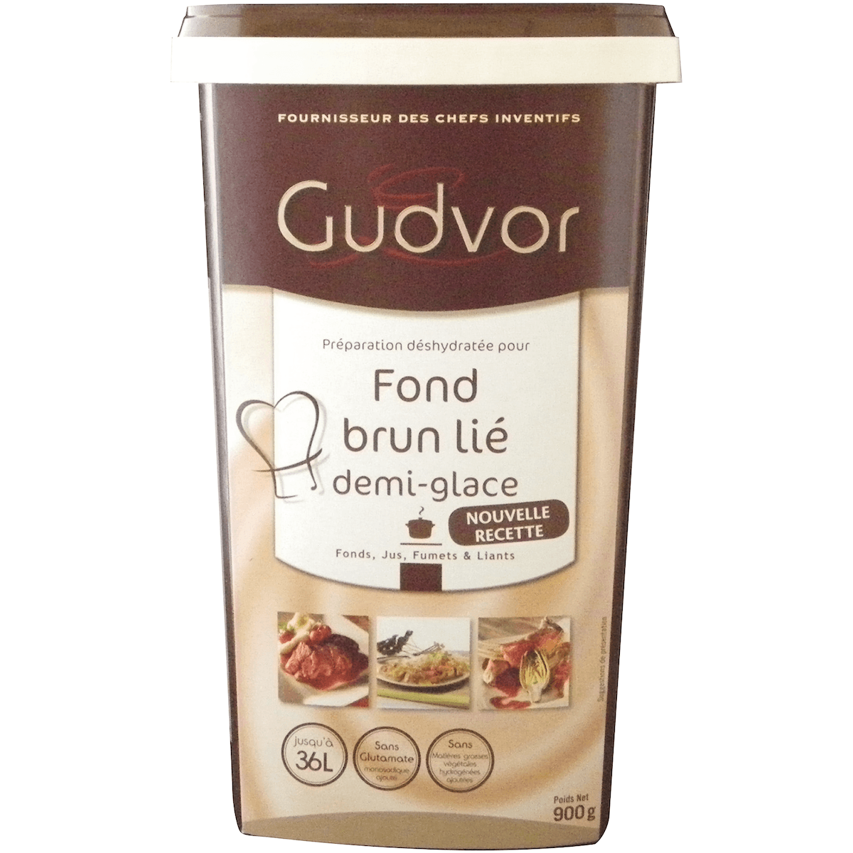 FOND BRUN LIE DEMI-GLACE - BTE 900G - 30 A 60G/L