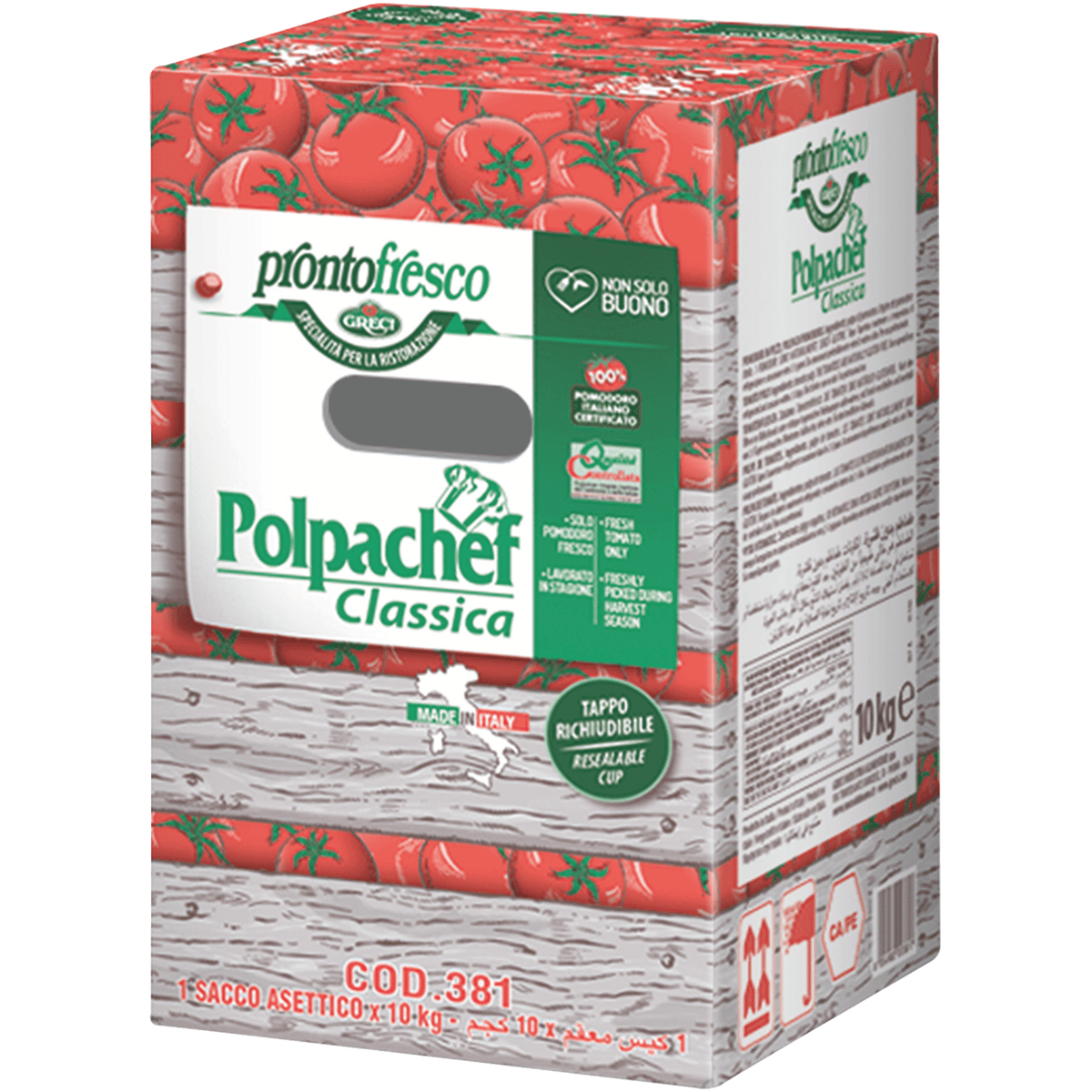 POPALCHEF PULPE DE TOMATE 10/1 POCHE DE 10KG
