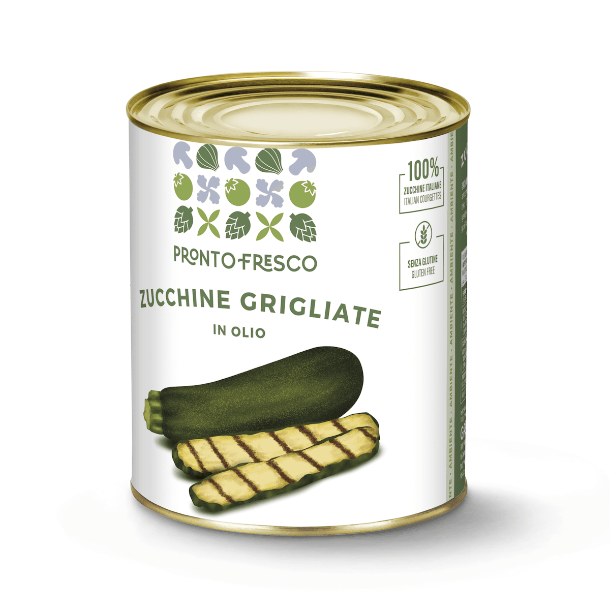 COURGETTES GRILLEES 1/1 POT DE 750G