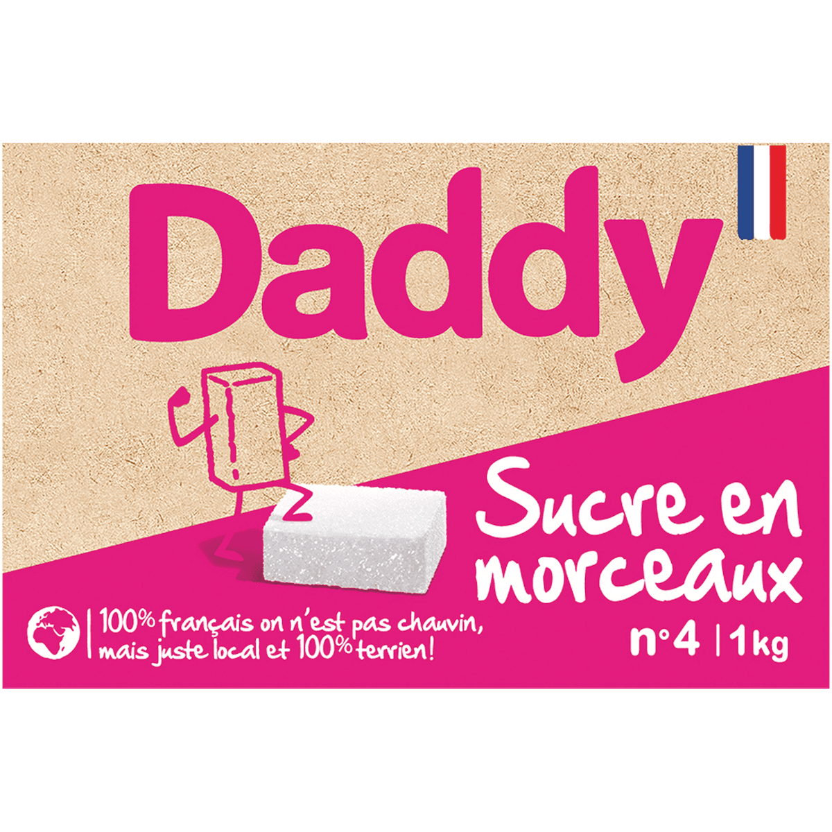 SUCRE MORCEAUX N4 DADDY 1KG-MORCEAU LONG