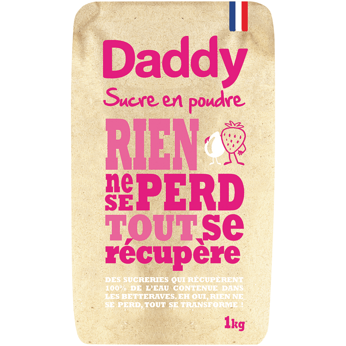 SUCRE POUDRE SACHET DADDY 1KG