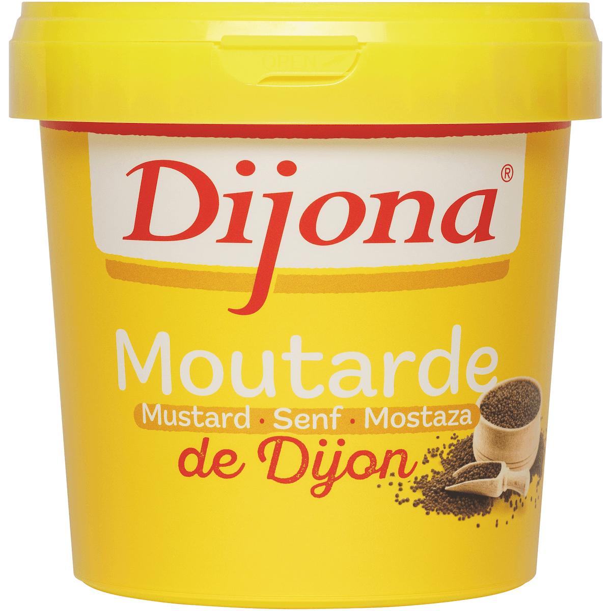 MOUTARDE FORTE DE DIJON SEAU 1KG