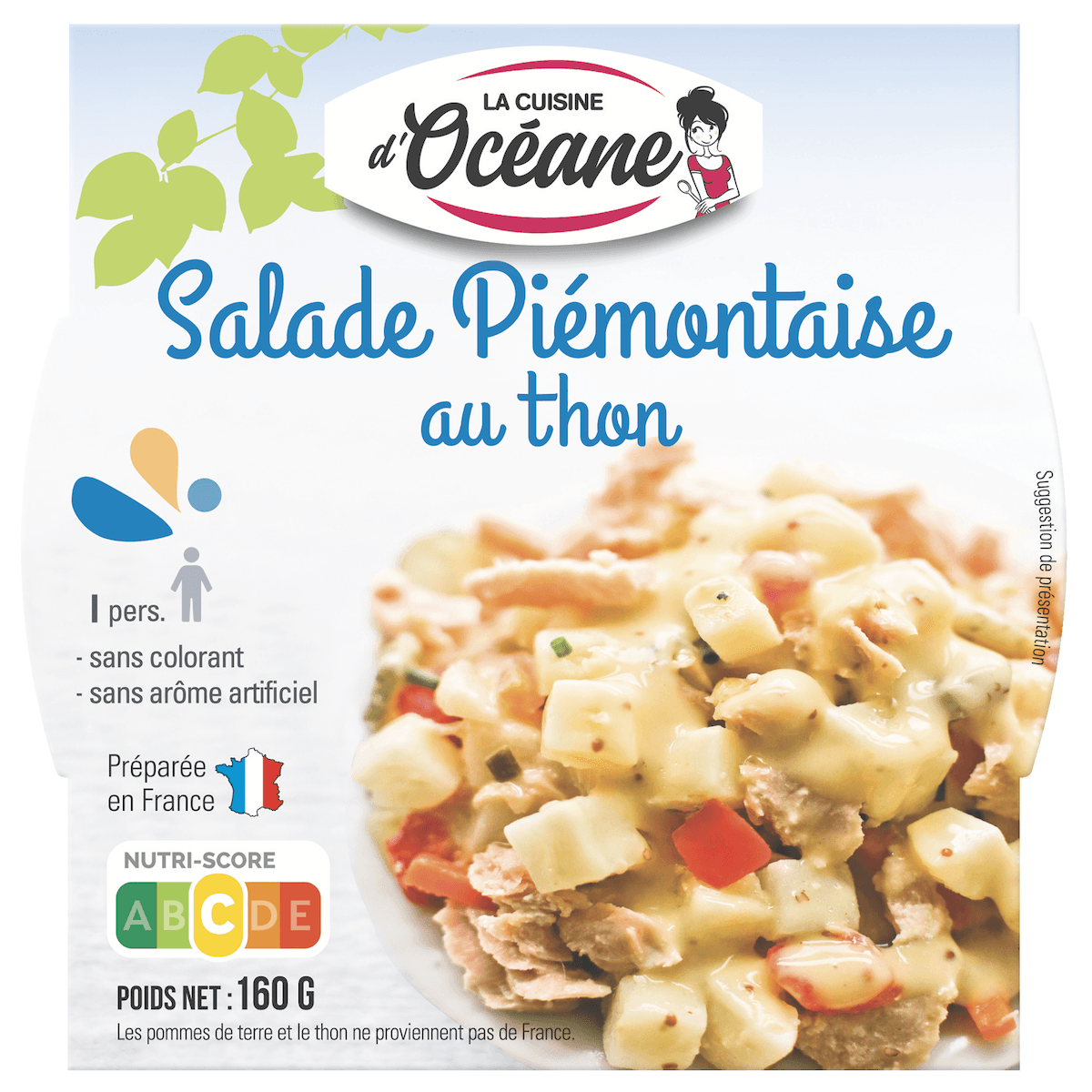 SALADE PIEMONTAISE AU THON - POT PLASTIQUE 160G