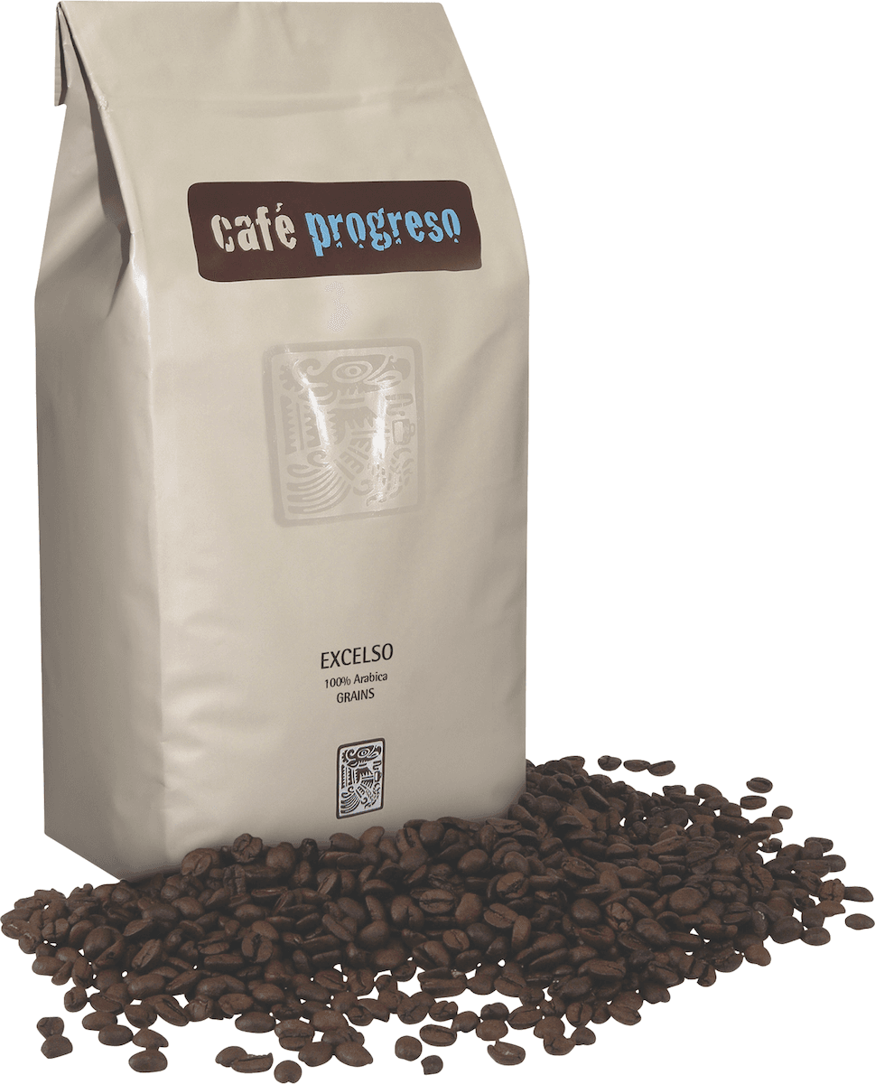 EXCELSO 100% ARABICA GRAINS  1 KG A VALVE