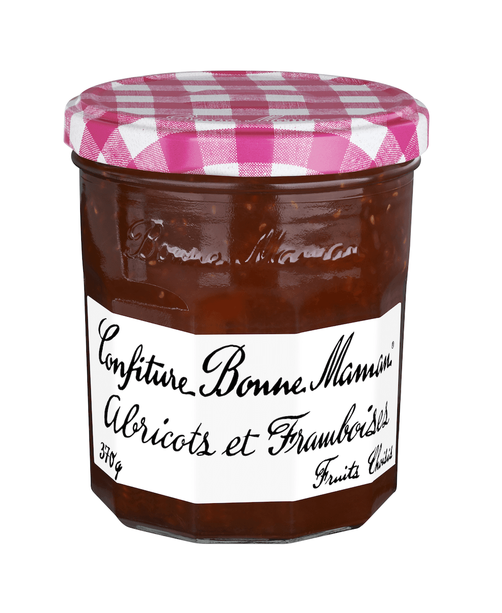 CONFITURE ABRICOTS ET FRAMBOISES POT 370G