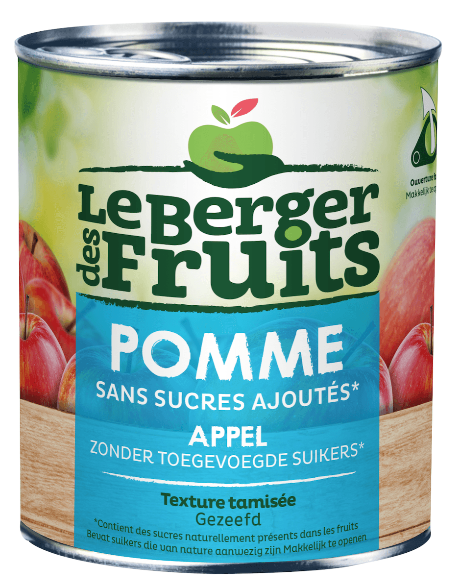 PUREE DE POMMES SS SUCRES AJOUTES BOITE OF 4/4 830G