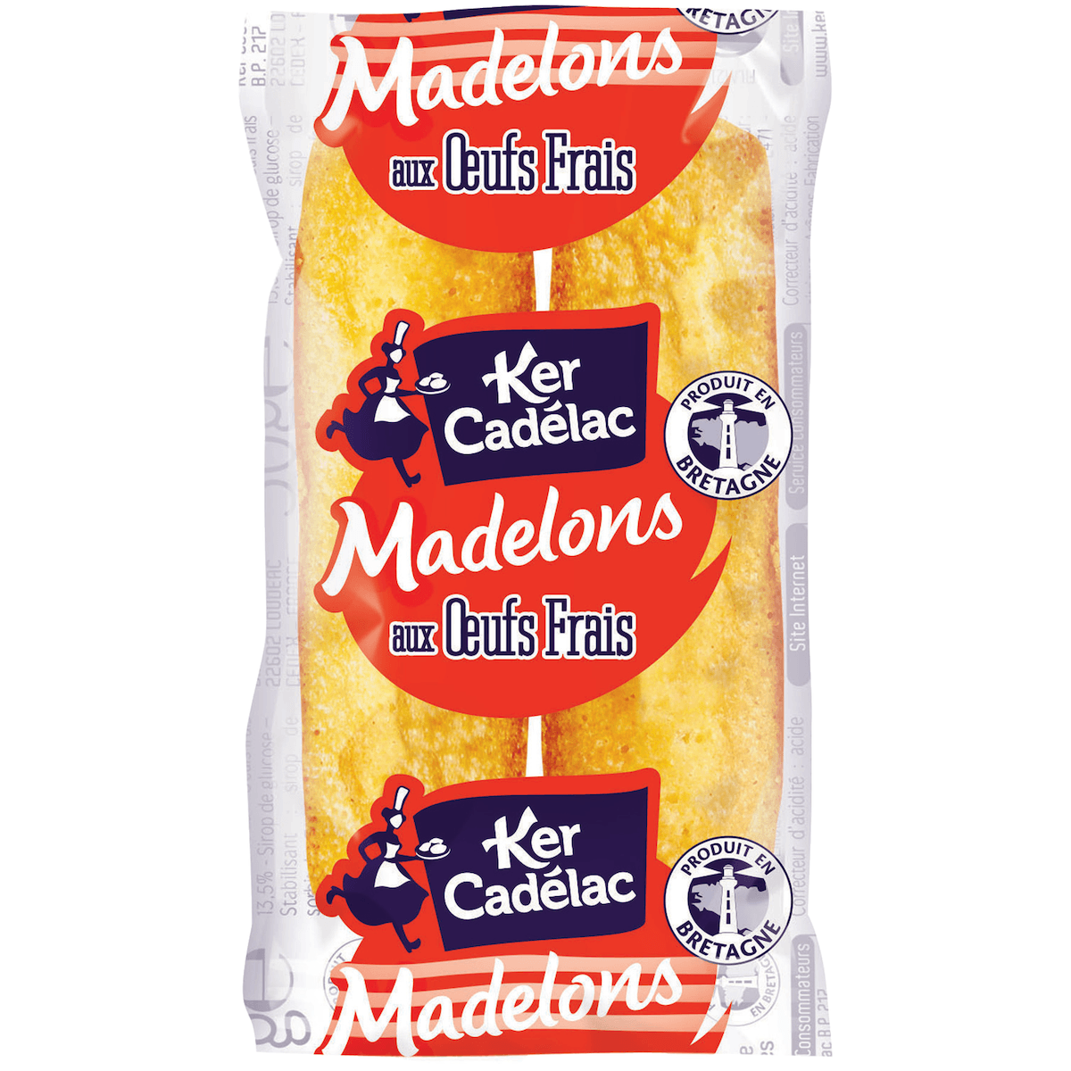 MADELONS AUX OEUFS FRAIS  -LOT DE 2 DE 28G