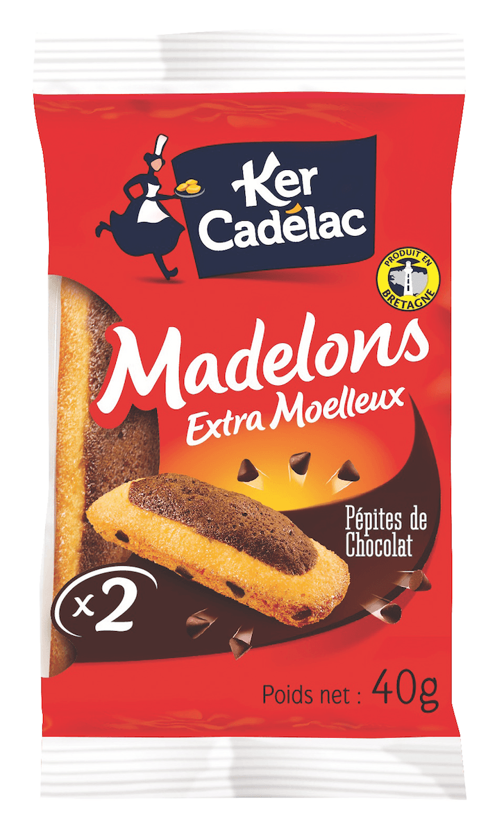 MADELONS PEPITES DE CHOCOLAT - LOT DE 2 DE 40G
