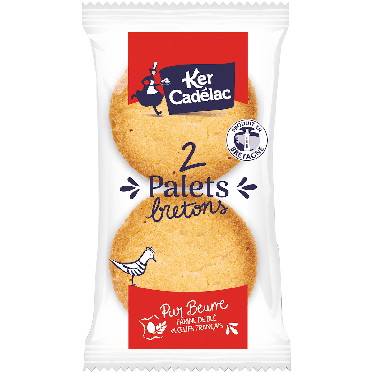 PALETS BRETONS PUR BEURRE - LOT DE 2 DE 30G