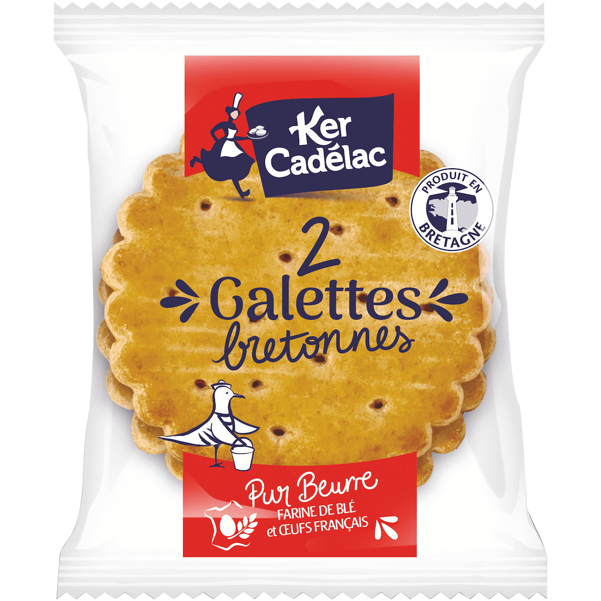GALETTES BRETONNES PUR BEURRE- LOT DE 2 DE 15G