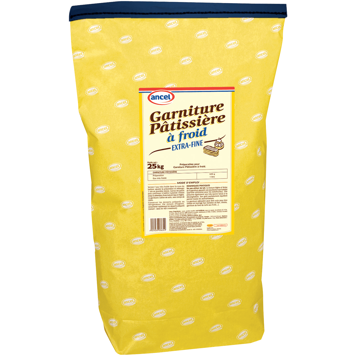 PREPARATION POUR CREME PATISSIERE A FROID EXTRA-FINE SAC 25KG