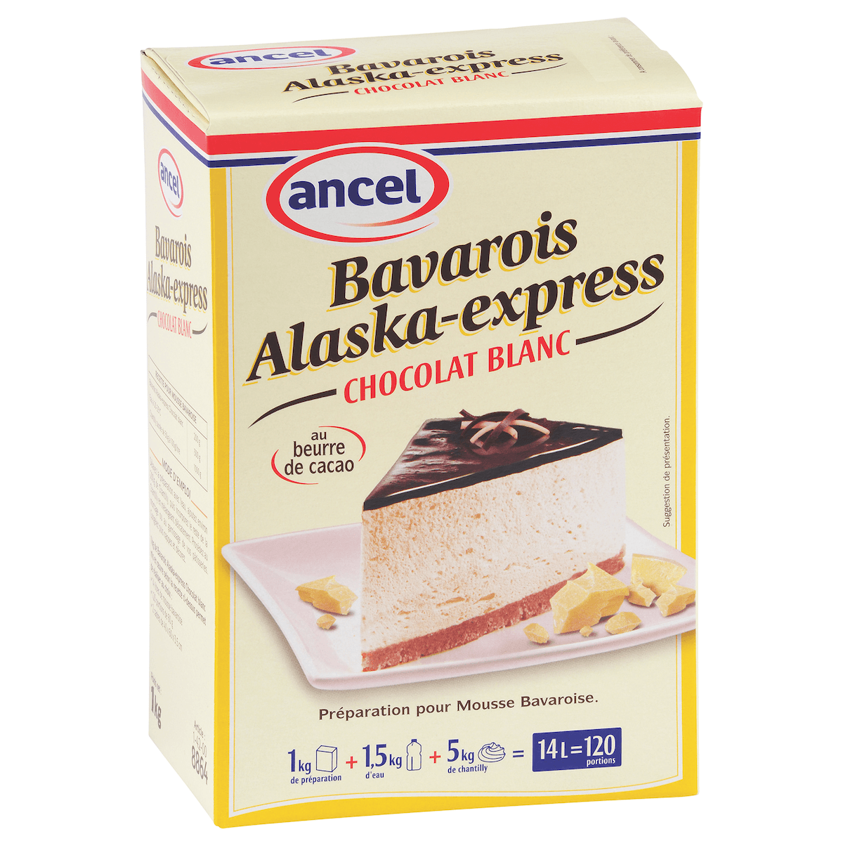 PREPARATIONS POUR BAVAROIS  / ALASKA-EXPRESS CHOCOLAT BLANC ETUI 1KG