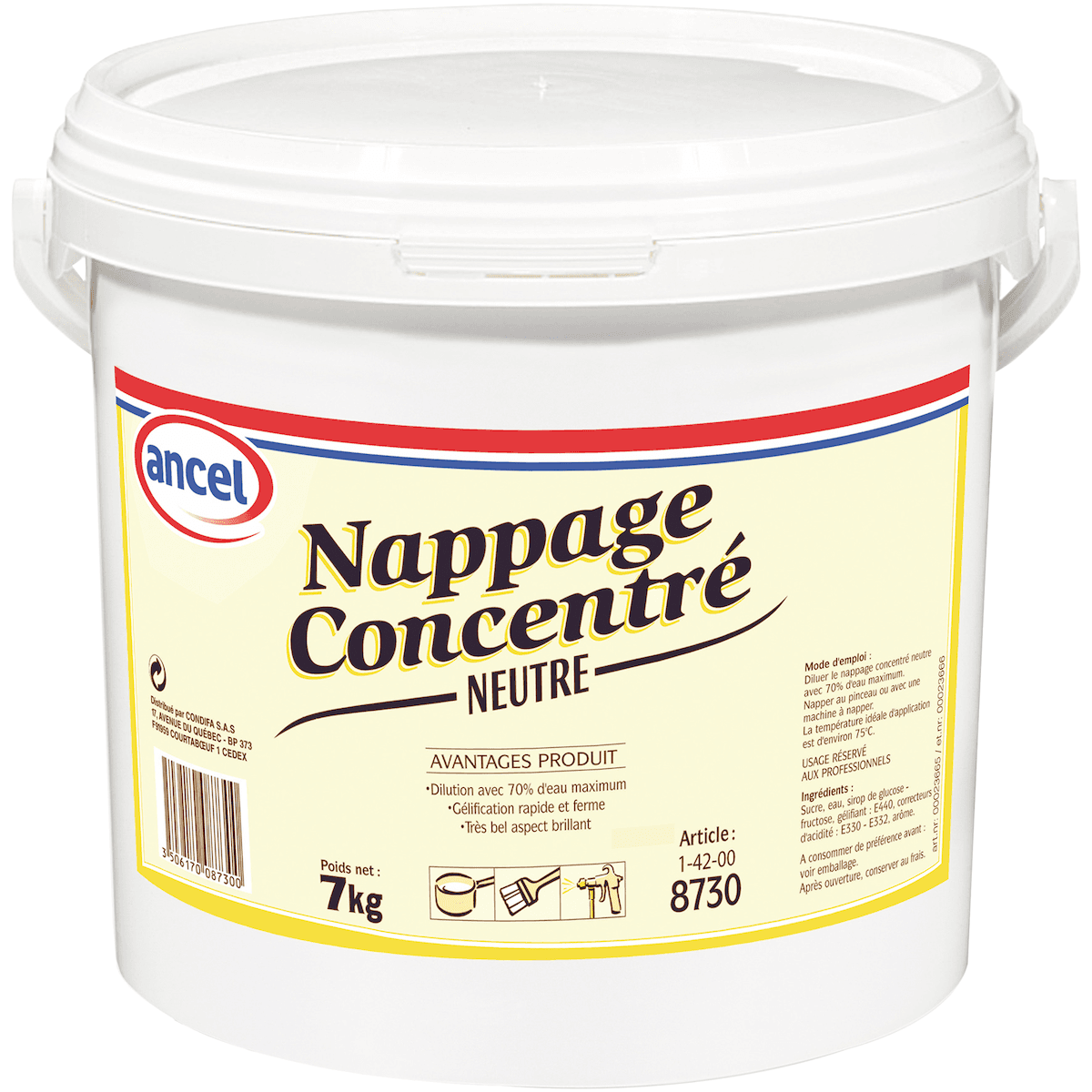 NAPPAGE CONCENTRE A CHAUD NEUTRE  SEAU 7KG