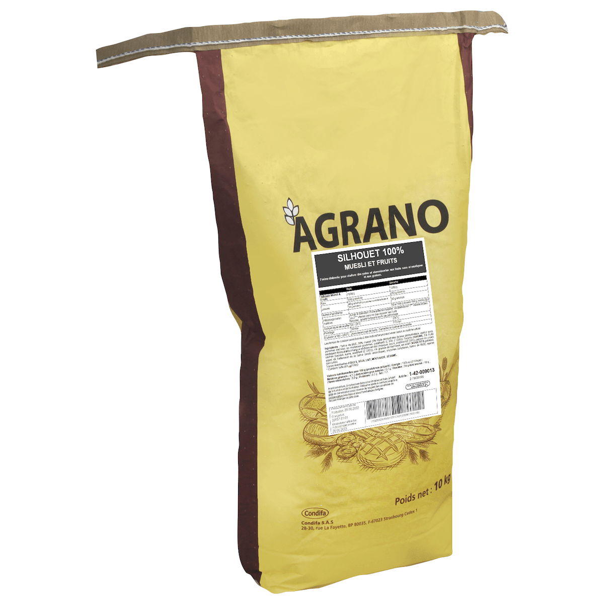 MIX A PAIN 100% SILHOUET (MUESLI) SAC 10KG