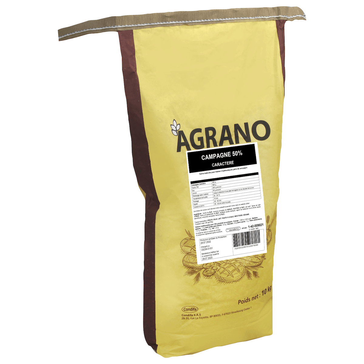 MIXES 50%  GRANOPAN CAMPAGNE SAC 10KG