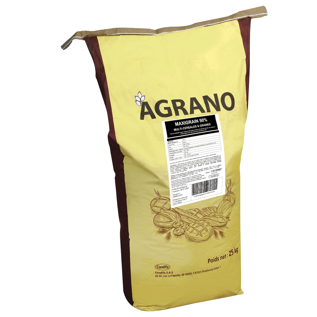 MIXES 50% GRANOPAN MAXIGRAIN (CRUSTA) SAC 25KG