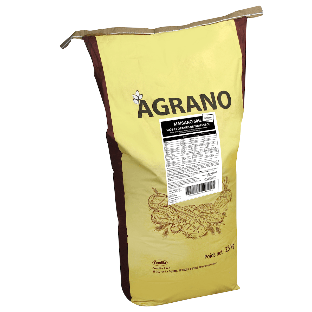 MIXES 50%  GRANOPAN MAISANO SAC 25KG