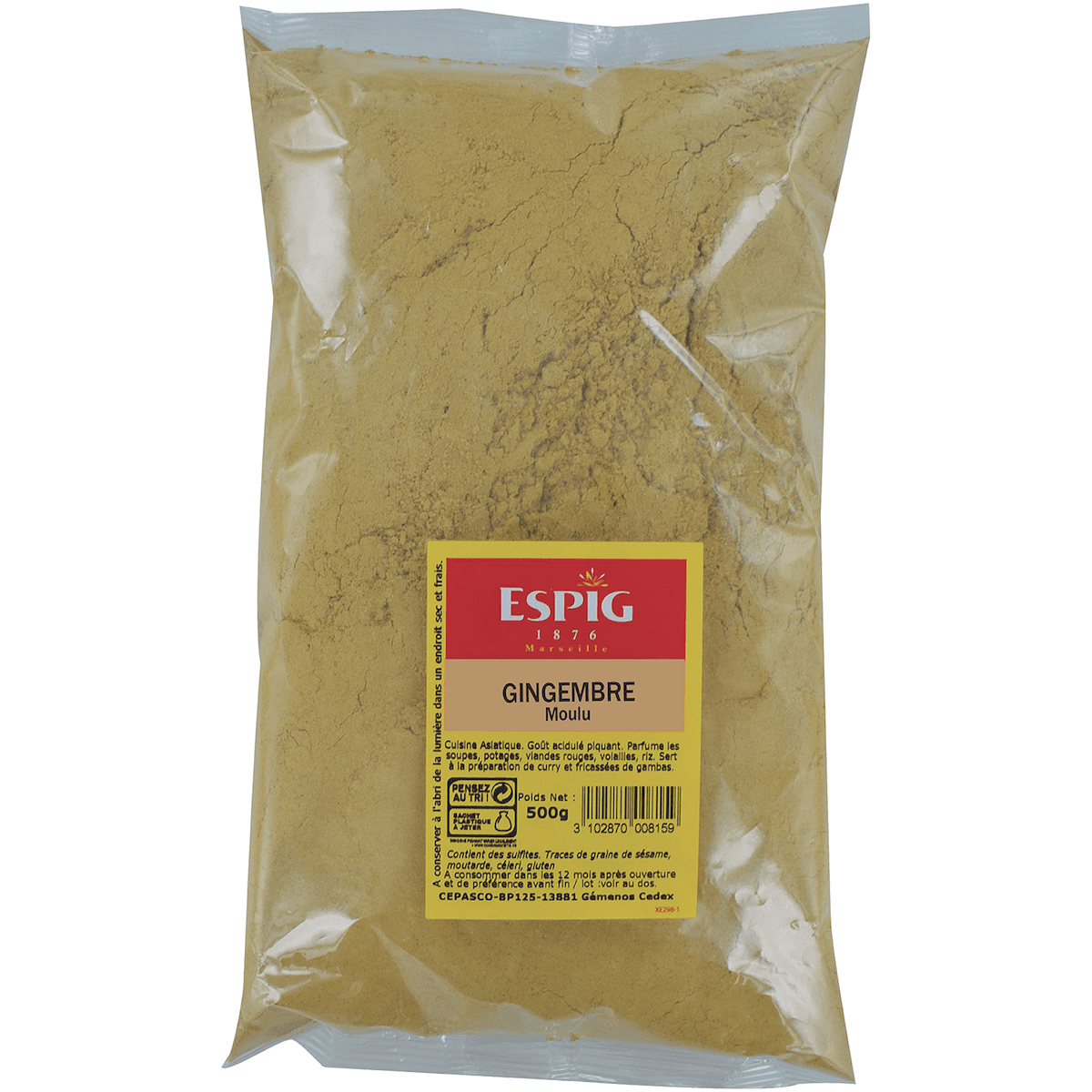 GINGEMBRE POUDRE - 500G