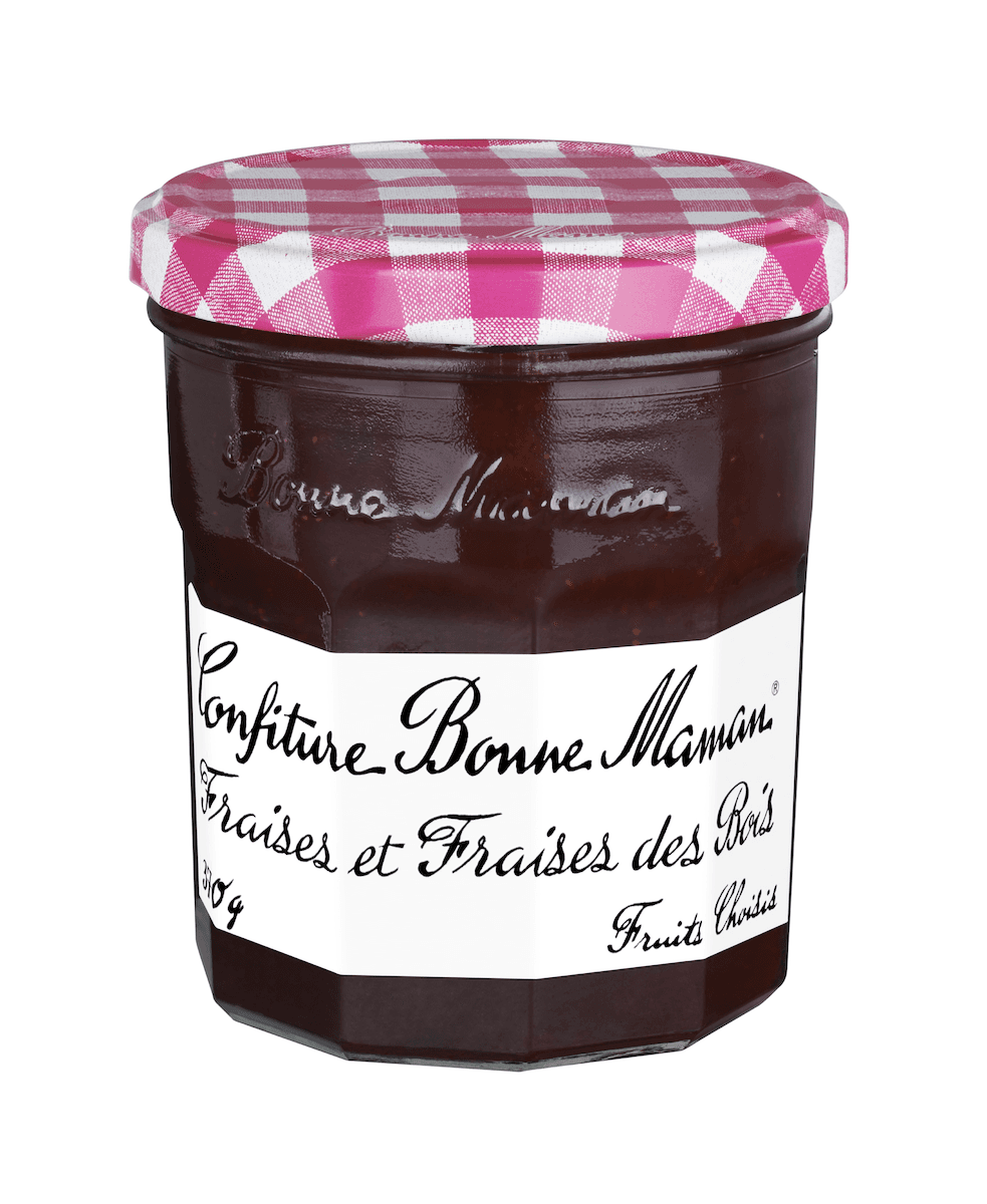 CONFITURE DE FRAISES & FRAISES DES BOIS POT 370G
