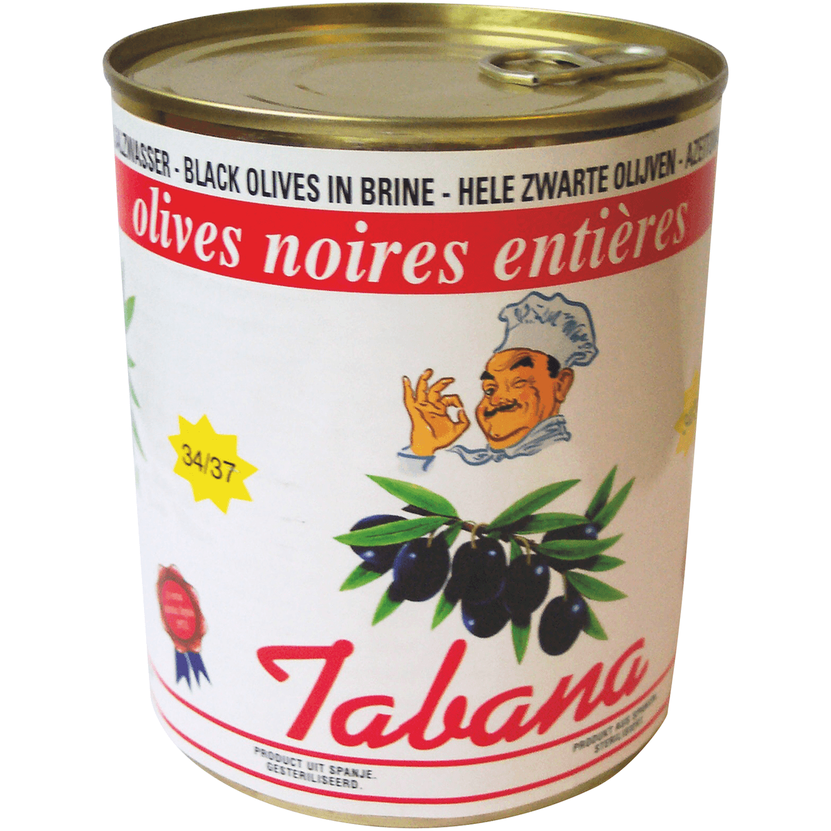 OLIVES NOIRES CAL 34/37 - 4/4