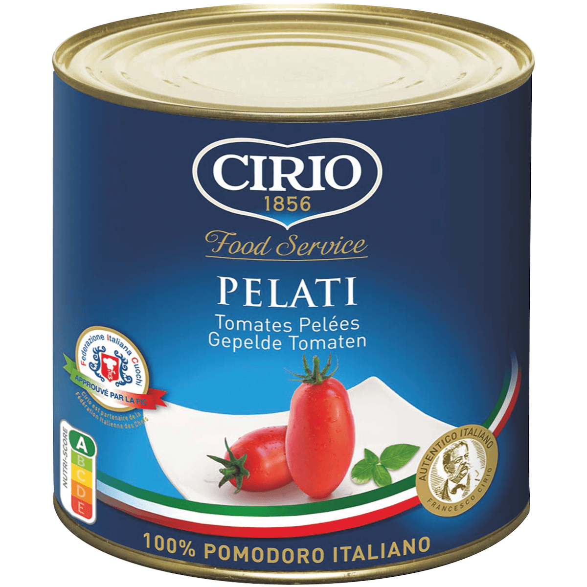 TOMATES ENTIERES PELEES A LA PUREE DE TOMATES - BOITE 3/1