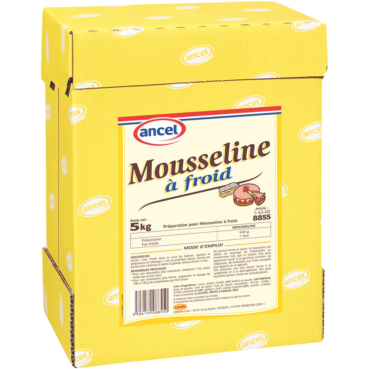 PREPARATION POUR MOUSSELINE A FROID CARTON 5KG