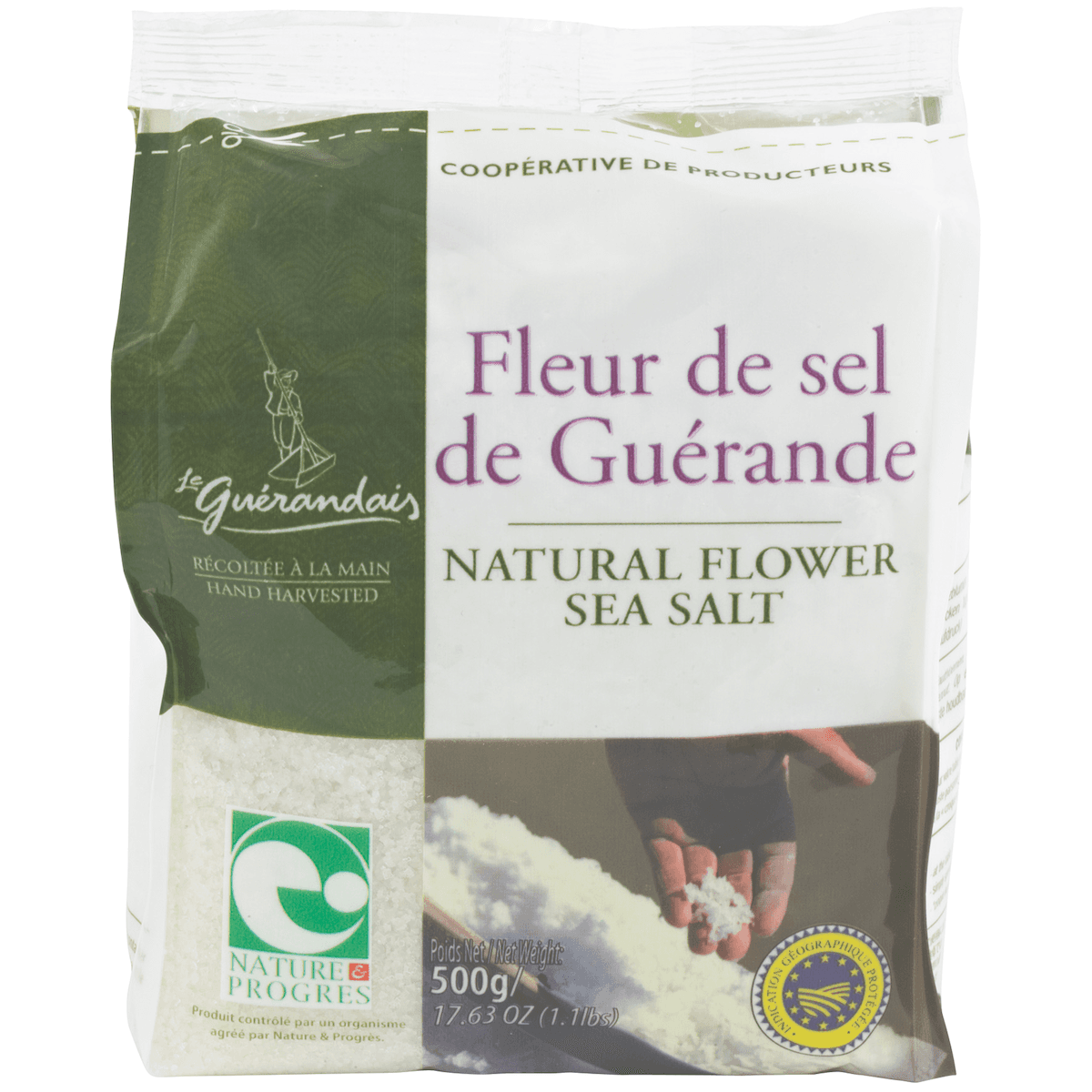 FLEUR DE SEL NATURE & PROGRES SACHET 500G