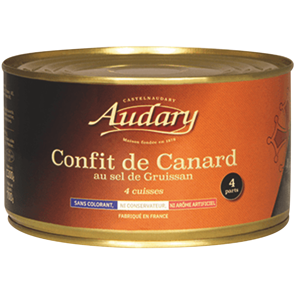 CONFIT DE CANARD 4 CUISSES 2/1