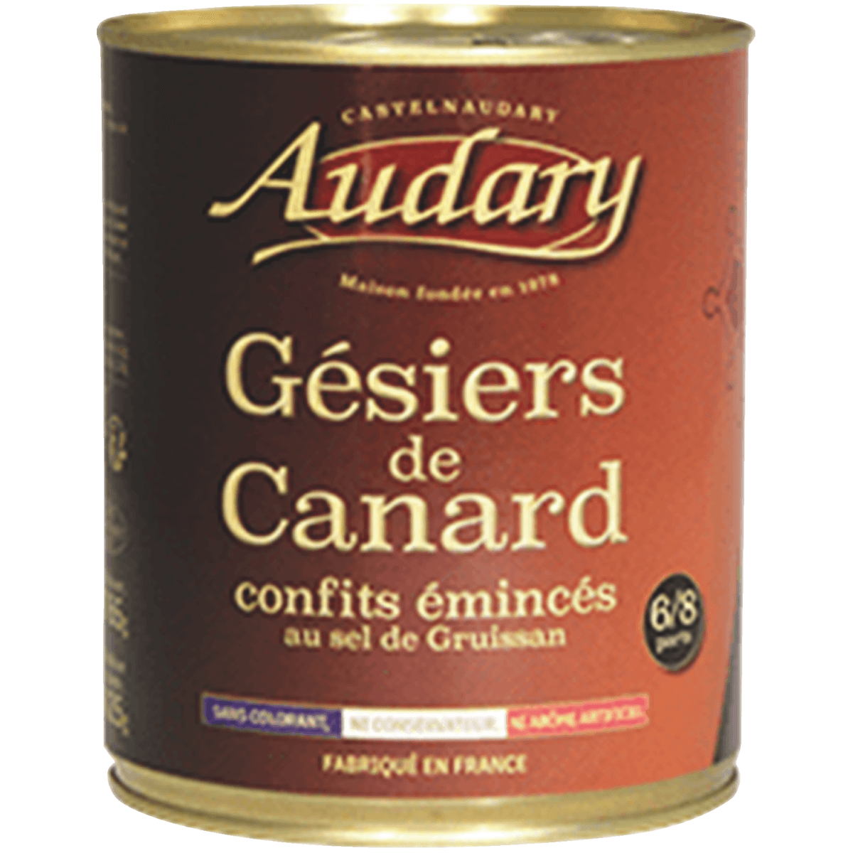 GESIERS DE CANARD EMINCES CONFITS  4/4