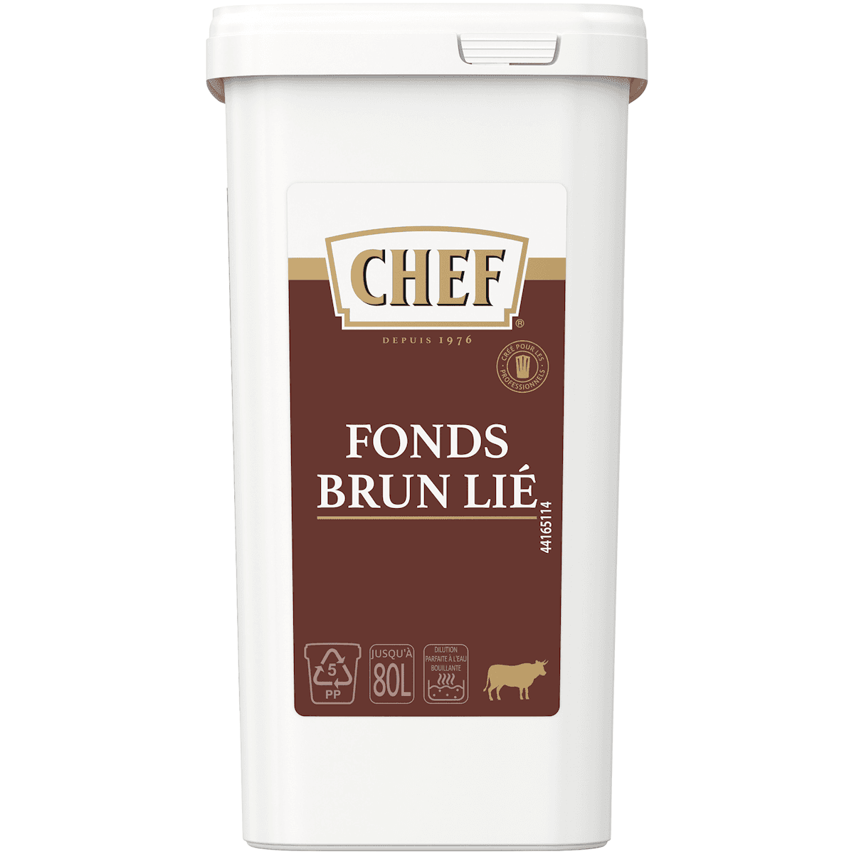 FONDS BRUN LIE - BOITE DE 1,2KG POUR 30L A 60L